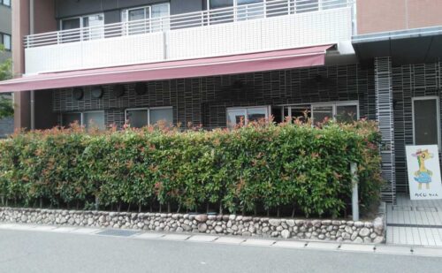 奈良県奈良市 福祉施設の電動オーニングテントの張替え